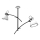 Lampadario a sospensione ZUMBA 2xE27/60W/230V bianco/nero