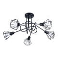 Lampadario a stelo ARTEMIS 5xE14/40W/230V nero