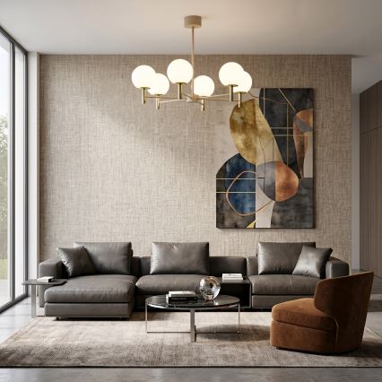 Lampadario a stelo AWINION 6xE27/15W/230V