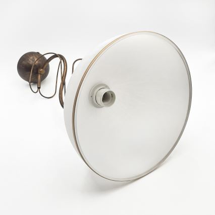 Lampadario a stelo COBRA 1xE27/60W/230V diam. 30 cm bronzo/patina