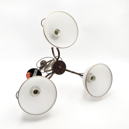 Lampadario a stelo COBRA 3xE27/60W/230V bronzo/patina