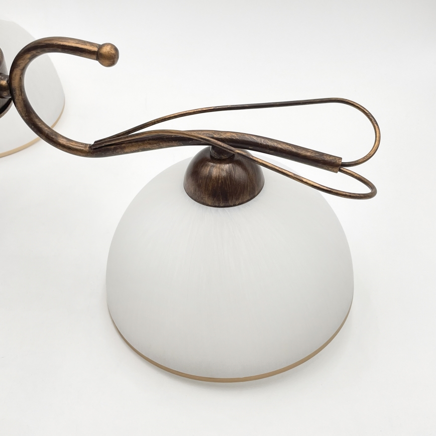 Lampadario a stelo COBRA 3xE27/60W/230V bronzo/patina