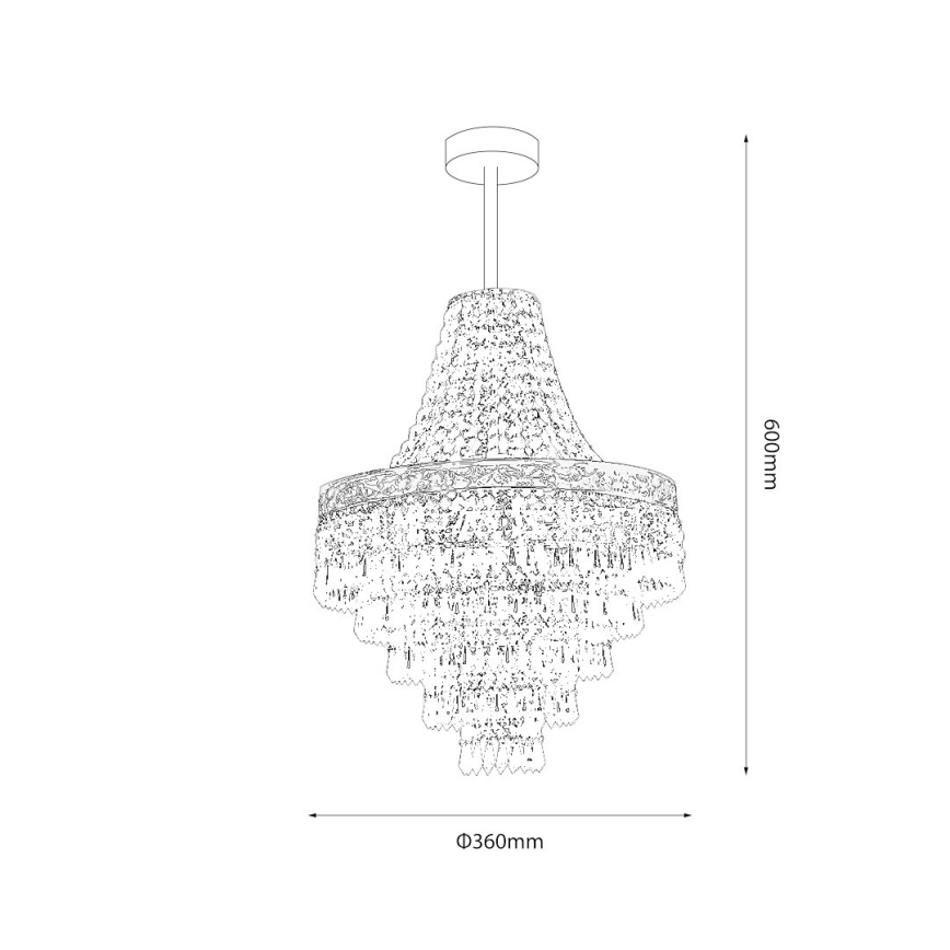 Lampadario a stelo CORAL 3xE14/40W/230V