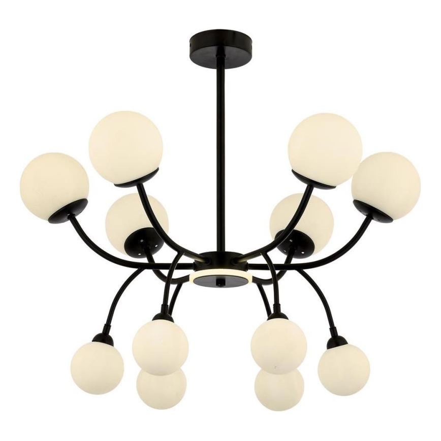 Lampadario a stelo DAISY 12xG9/10W/230V nero