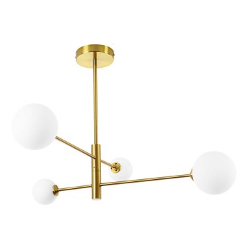 Lampadario a stelo DORADO 4xG9/40W/230V, finitura oro