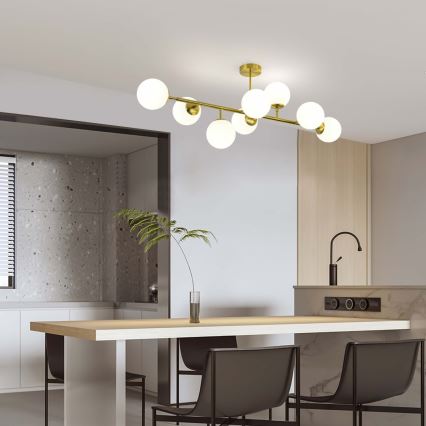 Lampadario a stelo DORADO 8xE14/40W/230V dorato