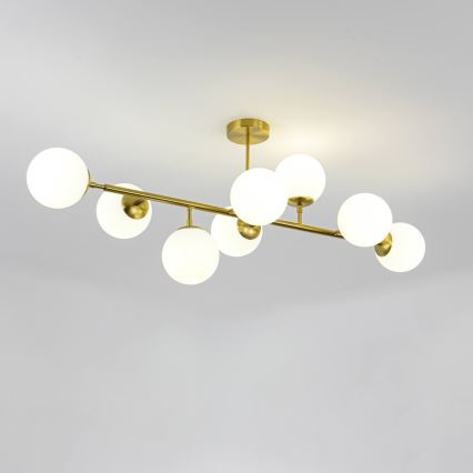 Lampadario a stelo DORADO 8xE14/40W/230V dorato