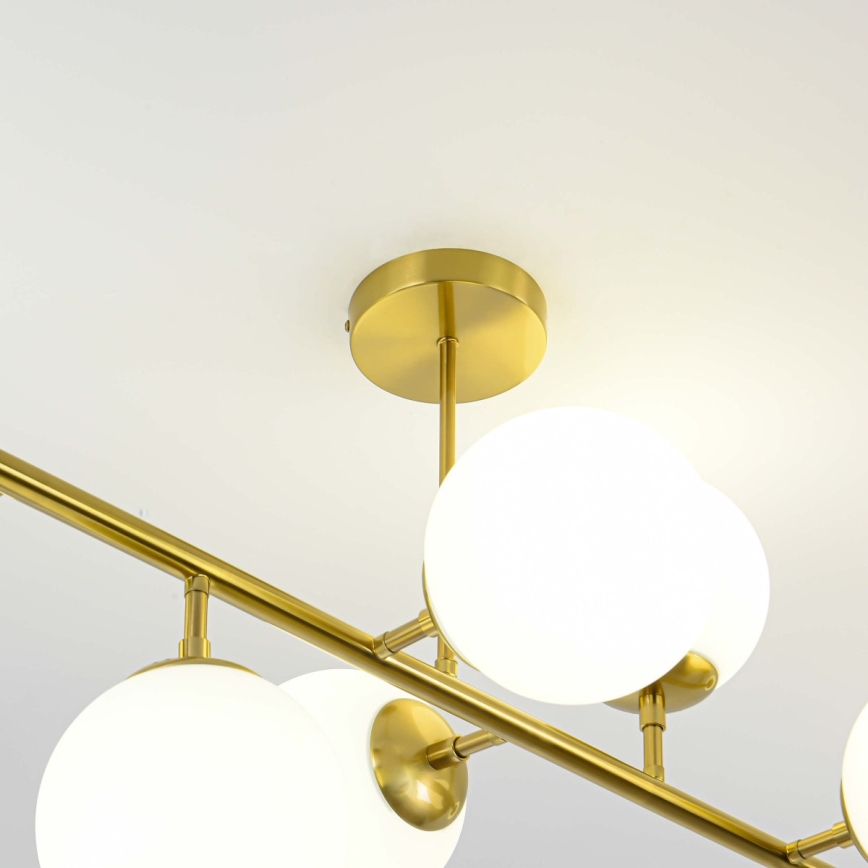 Lampadario a stelo DORADO 8xE14/40W/230V dorato