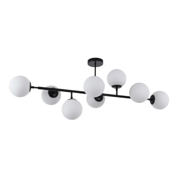 Lampadario a stelo DORADO 8xE14/40W/230V nero