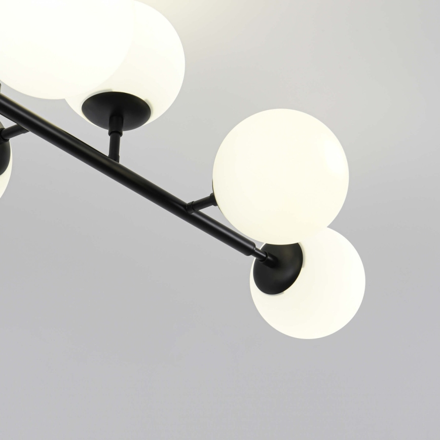 Lampadario a stelo DORADO 8xE14/40W/230V nero