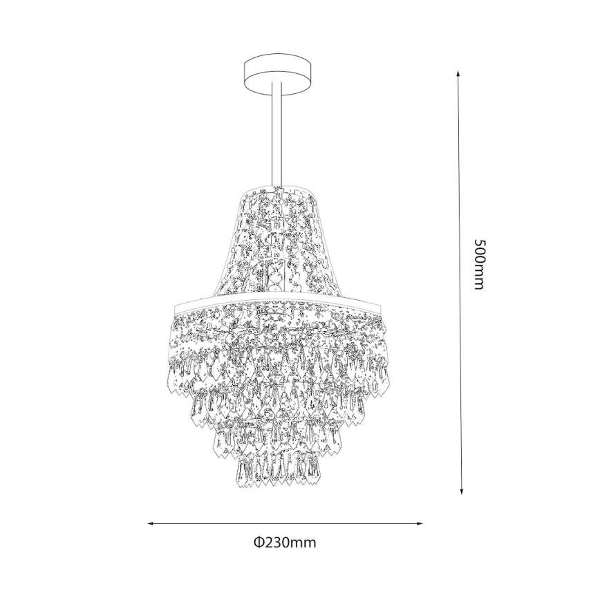 Lampadario a stelo GEMMA 1xE27/60W/230V