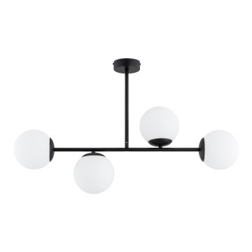 Lampadario a stelo GLORIS 4xE14/10W/230V nero