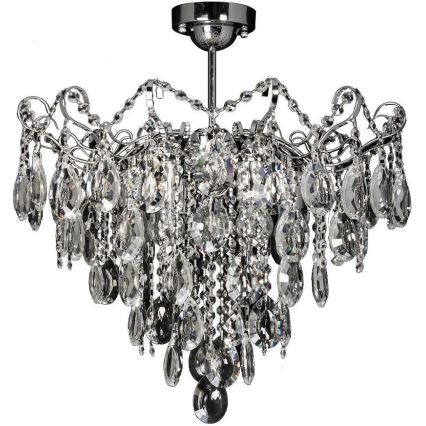 Lampadario a stelo in cristallo 6xE27/60W/230V