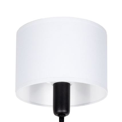 Lampadario a stelo MADELA 5xE14/40W/230V bianco/nero