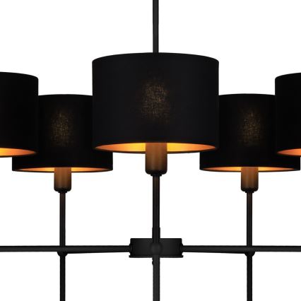 Lampadario a stelo MADELA 5xE14/40W/230V nero