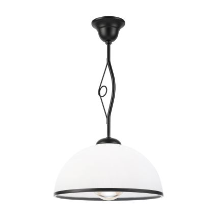 Lampadario a stelo RETRO 1xE27/60W/230V nero/bianco