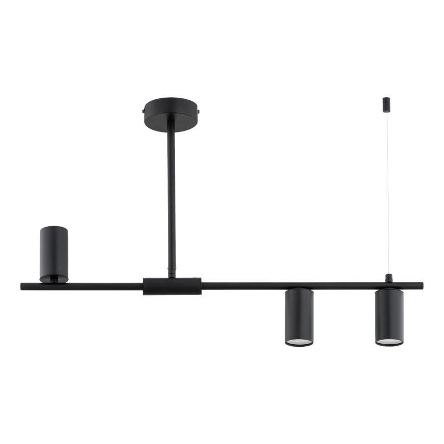 Lampadario a stelo URANOS 3xGU10/10W/230V nero