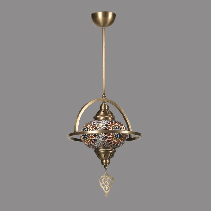 Lampadario a stelo YENI 1xE27/40W/230V bronzo