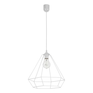 Lampadario ALMA 1xE27/60W/230V bianco