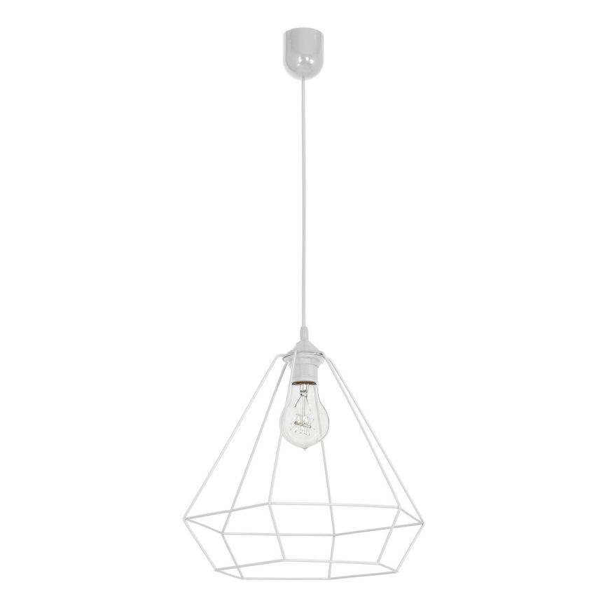 Lampadario ALMA 1xE27/60W/230V bianco