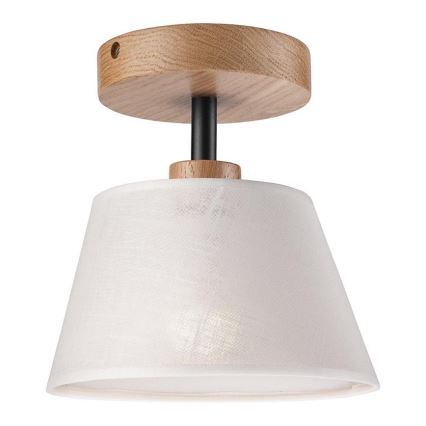 Lampadario a plafone ANTONIO 1xE14/60W/230V bianco/rovere