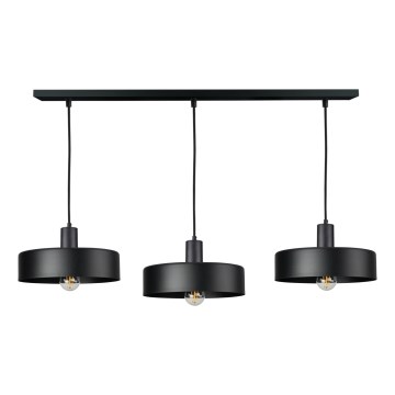 Lampadario con cavo ARCANE 3xE27/60W/230V nero