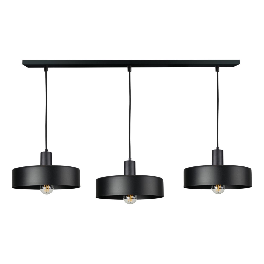Lampadario con cavo ARCANE 3xE27/60W/230V nero