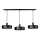 Lampadario con cavo ARCANE 3xE27/60W/230V nero