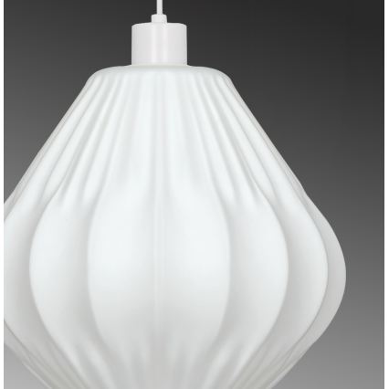 Lampadario con cavo CARSON 1xE27/40W/230V bianco