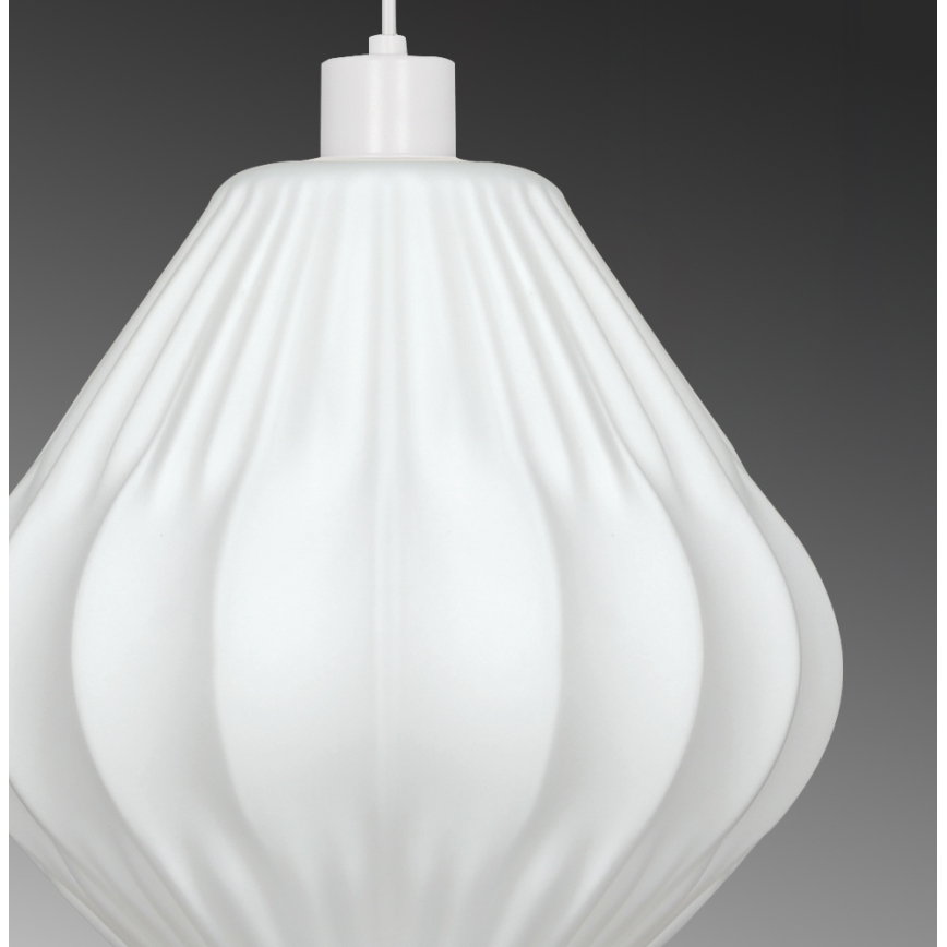 Lampadario con cavo CARSON 1xE27/40W/230V bianco