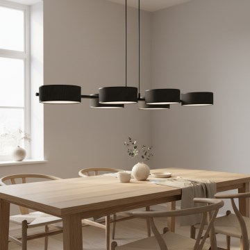 Lampadario con cavo DRUMZ 6xE14/10W/230V, nero