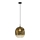 Lampadario con cavo MIRROR 1xE27/14W/230V fumé dorato