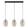 Lampadario con cavo SEBO 3xE27/15W/230V nero/beige fumé
