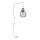 Lampadario con spina integrata BRYLANT 1xE27/60W/230V