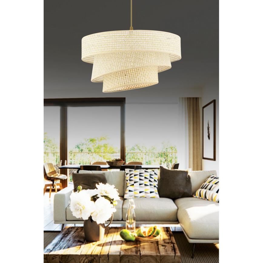Lampadario COUPER 1xE27/60W/230V crema