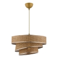Lampadario COUPER 1xE27/60W/230V marrone/cromo lucido
