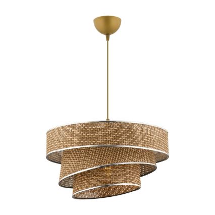 Lampadario COUPER 1xE27/60W/230V marrone/cromo lucido
