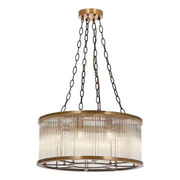 Lampadario CRYSTALLINE 8xE27/40W/230V bronzo