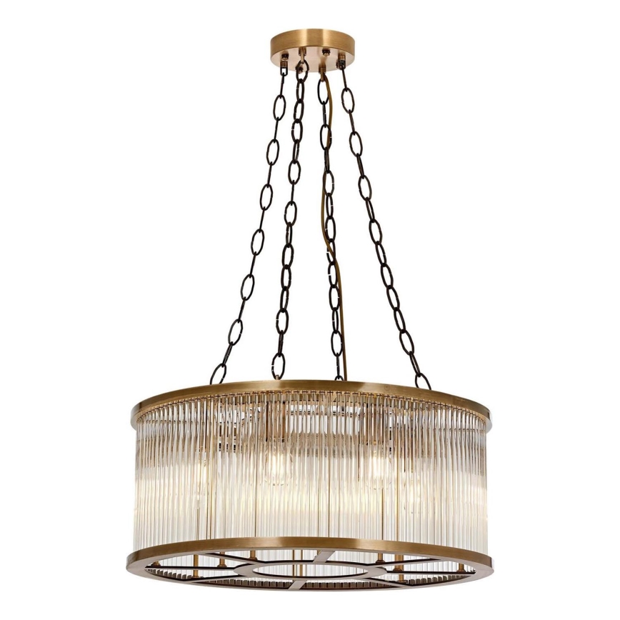 Lampadario CRYSTALLINE 8xE27/40W/230V bronzo