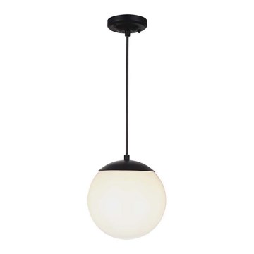 Lampadario da esterno a cavo 1xE27/60W/230V Ø 20 cm IP44 nero