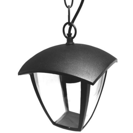 Lampadario da esterno a sospensione con catena SURVA 1xE27/60W/230V IP44 nero