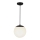 Lampadario da esterno a sospensione con filo 1xE27/60W/230V IP44 nero