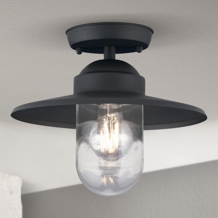 Lampadario da esterno EDWARD 1xE27/60W/230V IP44 nero