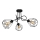 Lampadario da parete KARO 3xE27/15W/230V nero