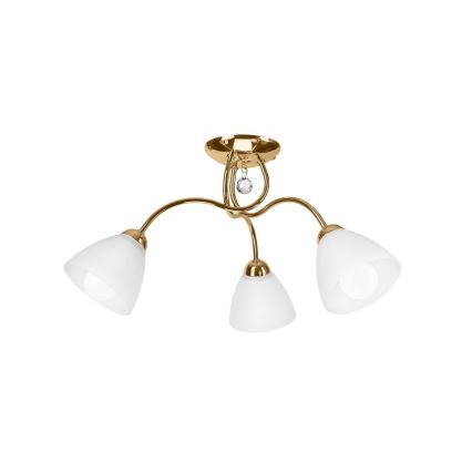 Lampadario da parete MIRANDA 3xE27/60W/230V oro