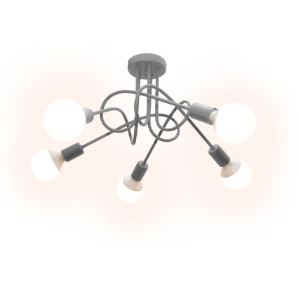 Lampadario da parete per bambini OXFORD 5xE27/15W/230V