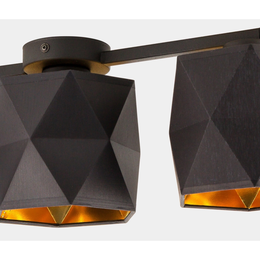 Lampadario da parete SIRO 3xE27/15W/230V nero/oro