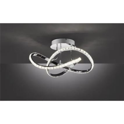 Lampadario da soffitto dimmerabile LED ABRO LED/26W/230V cromo lucido