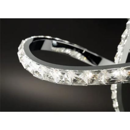 Lampadario da soffitto dimmerabile LED ABRO LED/26W/230V cromo lucido