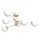 Lampadario da soffitto GLAME 6xE27/15W/230V